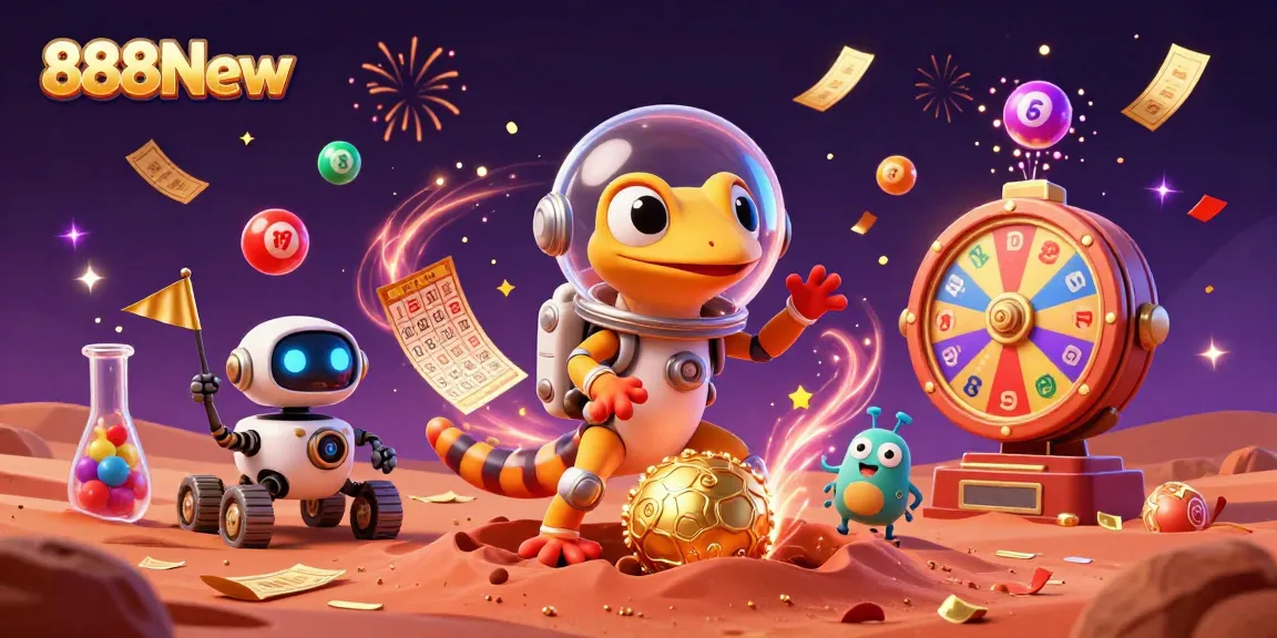 Engage in thrilling gameplay at 888New, where vibrant lottery elements create an electric casino atmosphere.
