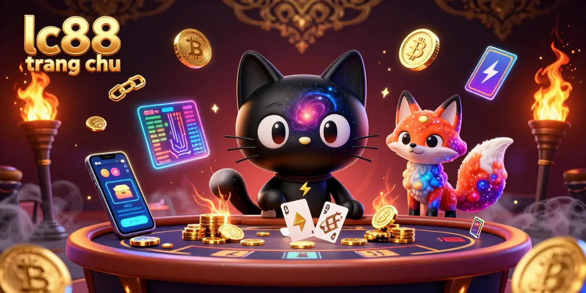 Engage with lc88 trang chu as the black hole cat and nebula fox animate a vibrant cosmic-themed casino.