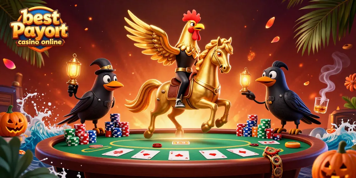 Experience the excitement of the best payout casino online with vibrant 3D illustration of unique characters.
