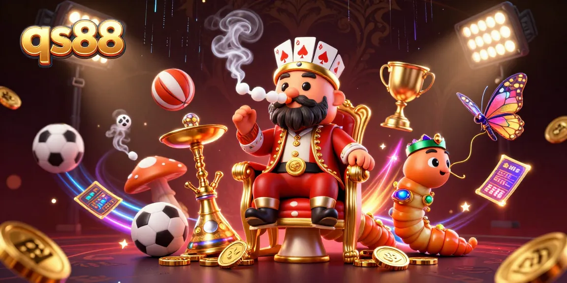 Experience the excitement of qs88 gaming action with vibrant casino elements and dynamic sports betting.