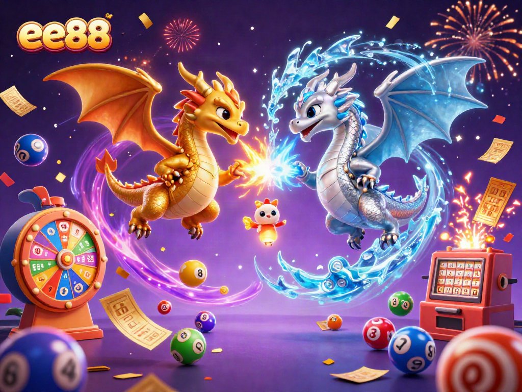 Engage with ee88's thrilling lottery experience featuring vibrant game elements in action.