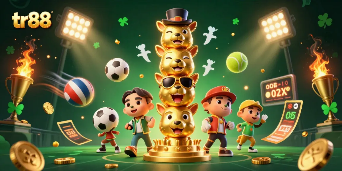 Engage in thrilling gameplay at tr88 with vibrant visuals showcasing lively sports action and stunning casino elements.
