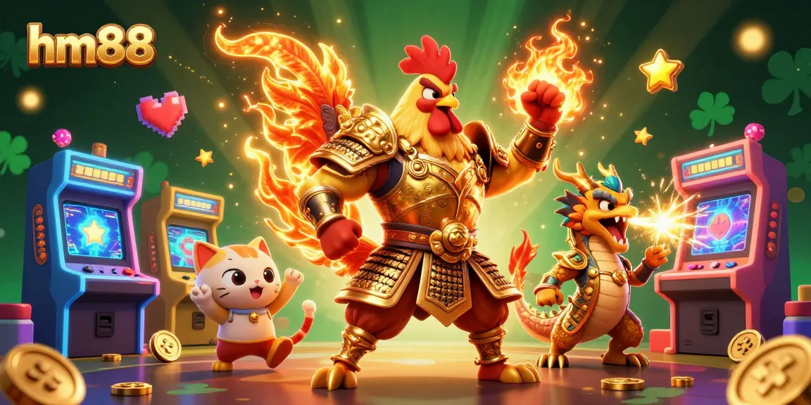 Experience the excitement of hm88 with vibrant characters and dynamic casino game elements.