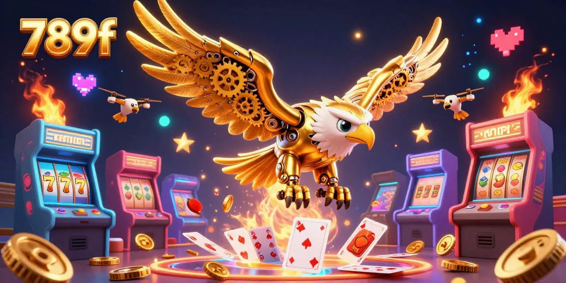 Experience the excitement of 789f's slot jackpots amidst a dazzling 3D casino scene.