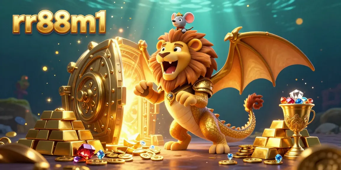 Experience thrilling wins at rr88m1 casino with golden treasures and a magical chimera protector.