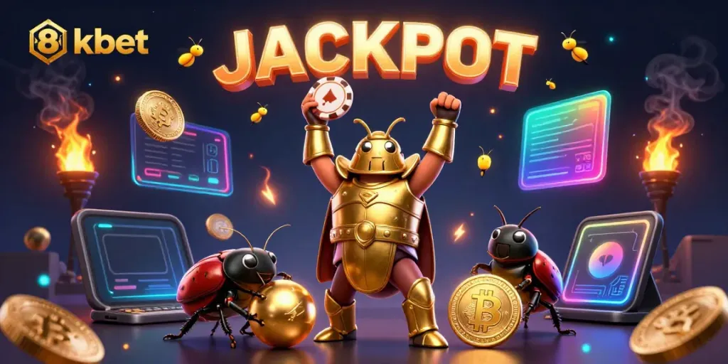 Experience thrilling gameplay at 8xbet with a colorful jackpot celebration scene featuring dynamic elements.