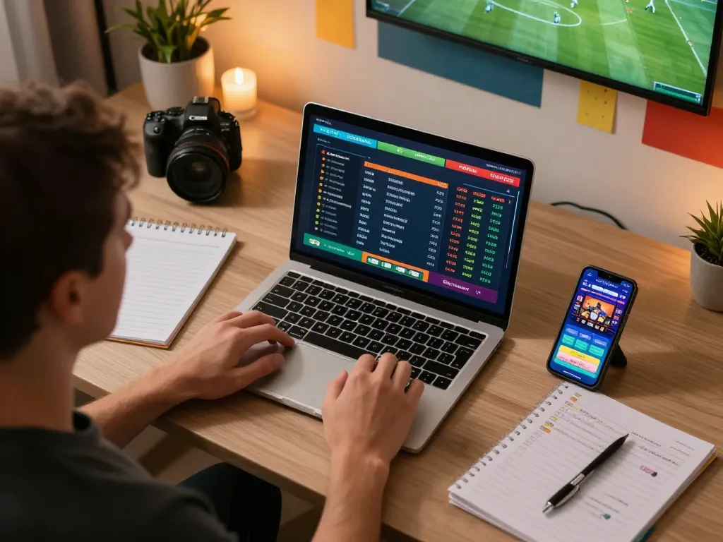 Bet on max88 using a laptop for online sports betting while tracking live odds.