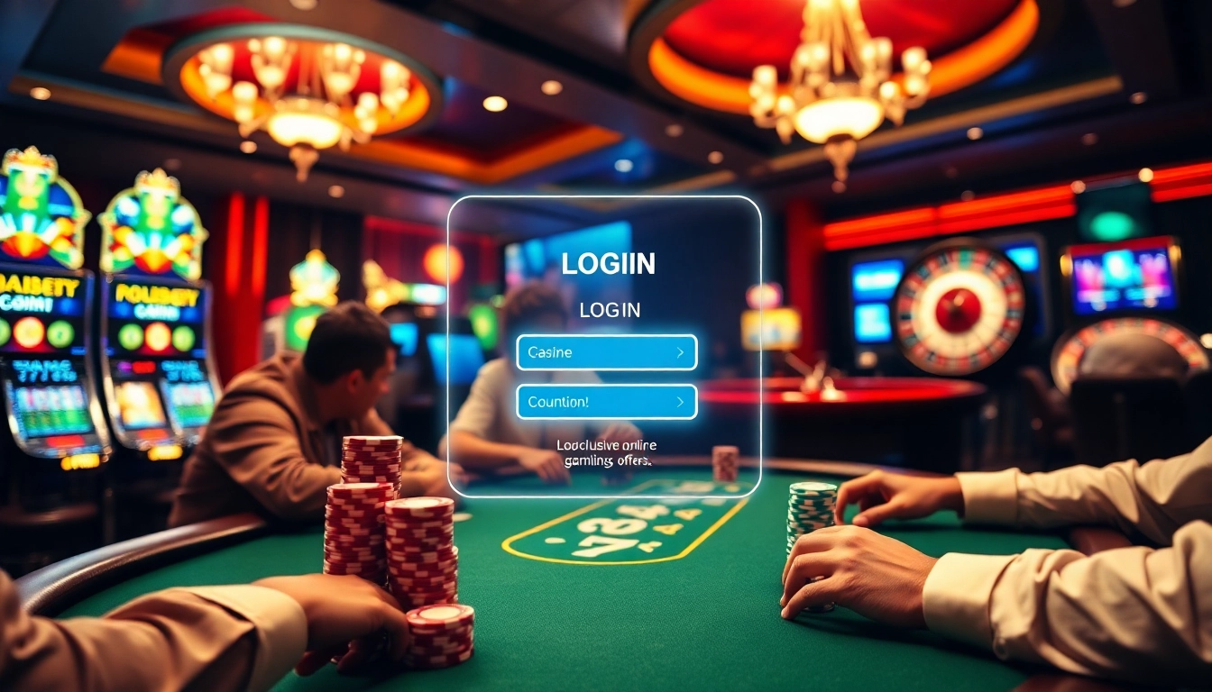 Engage in exciting gambling with a focus on secure লগইন for exclusive offers in a vibrant casino.