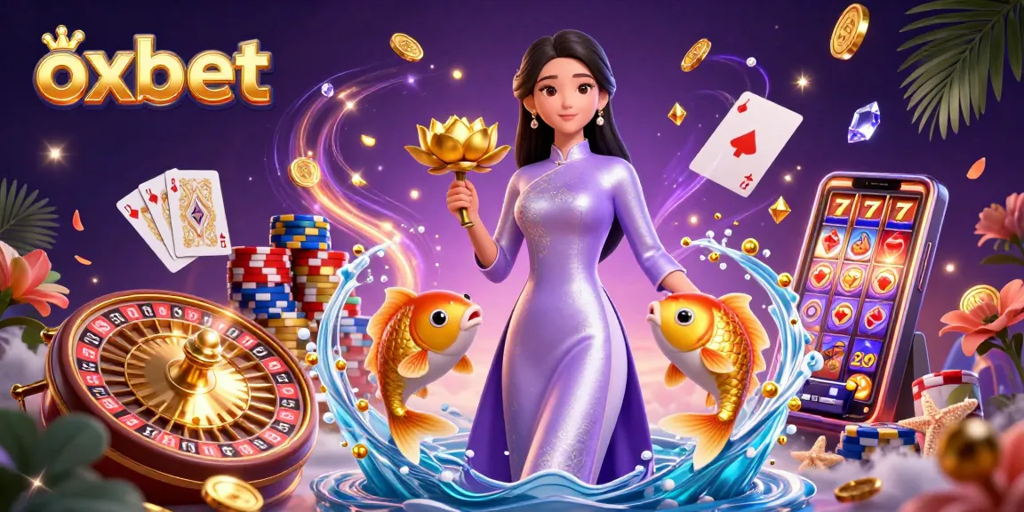 Experience exhilarating gameplay with OXBET, featuring a vibrant casino scene with interactive elements.