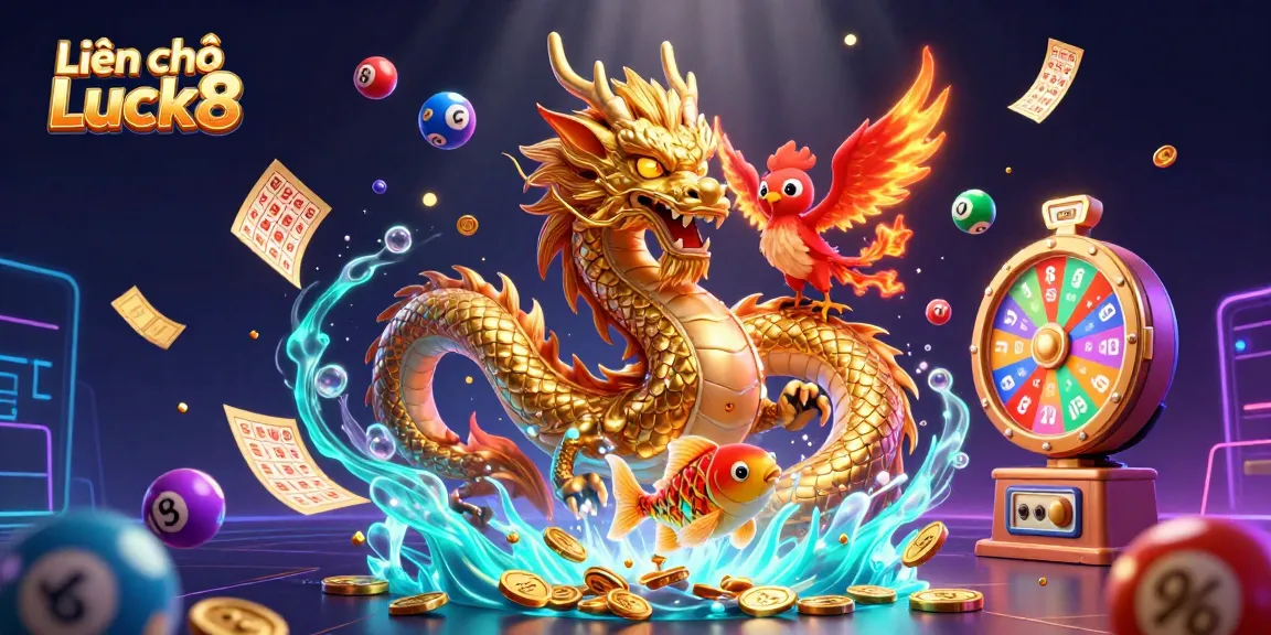 Engage in dynamic gameplay with Liên hệ Luck8 as golden koi, phoenix, and dragon celebrate victories.