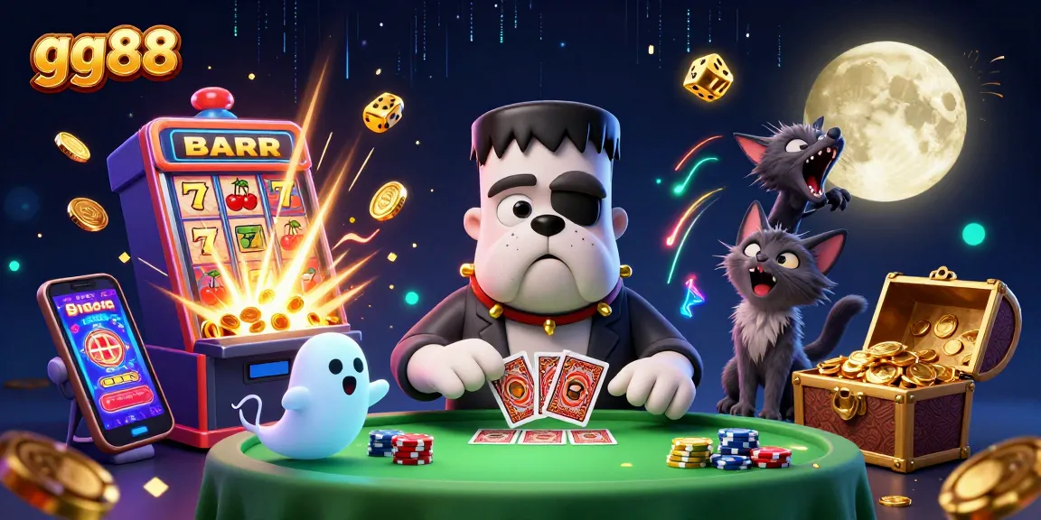 Engage with thrilling gg88 casino action featuring a lively 3D scene of characters and gaming elements.