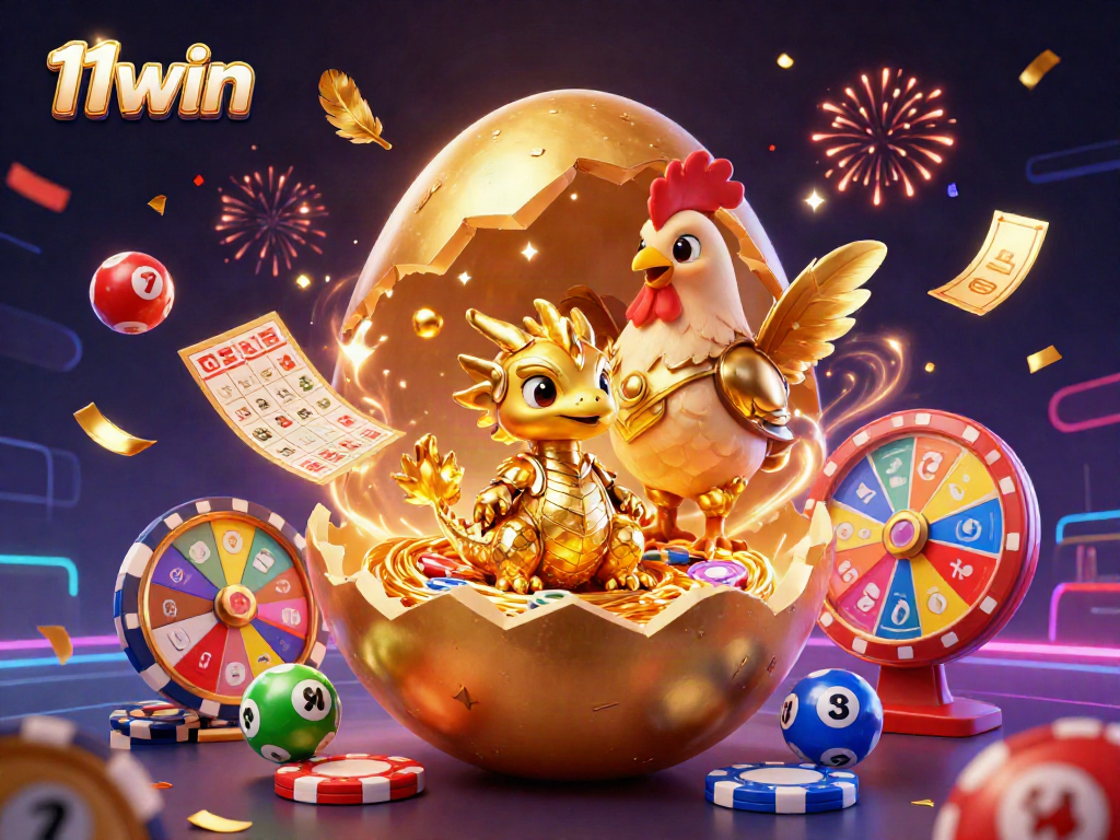 Experience thrilling wins with 11win's exciting golden dragon and energetic casino scene.