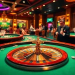 Players enjoying high-stakes games at MM88 PRESS's luxurious casino tables.