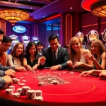 Experience the thrill of gambling at 28bet with a lively casino scene featuring poker and roulette.
