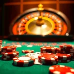 Experience the exhilarating excitement of online gambling at https://luongsontv23.com/ with a vibrant casino atmosphere featuring poker chips and cards.