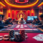 Engaging casino atmosphere with players enjoying poker at Nhà cái 78Win.