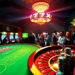 Experience the thrill of gambling at 777X with vibrant casino tables and dynamic gameplay scenes.