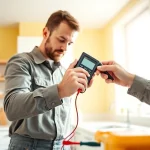 Residential electrician Burnaby performing safe installations in a modern home