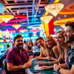 Celebrate wins at the best online casinos Canada with vibrant slot machines and excited players.