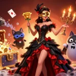 Engage with nhà cái kp88 in this vibrant 3D image showcasing online gaming and dynamic casino elements.