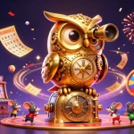 Experience the thrill of QS88 with a vibrant 3D casino illustration full of lively gambling elements.