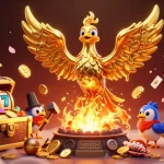 Engage with LV88's exciting slot games featuring a golden phoenix and dynamic gaming elements.